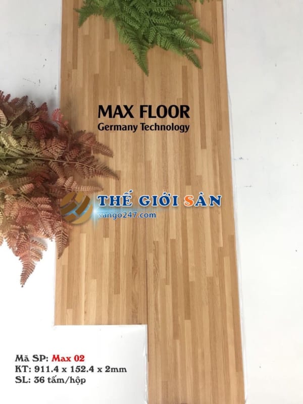 Sàn nhựa tự bóc dán Max Floor 2mm - BD02 - Sàn gỗ 247