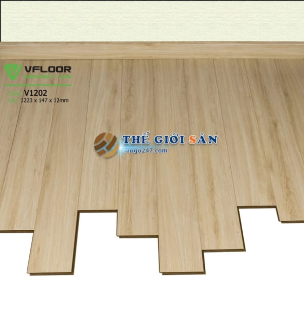Sàn gỗ VFloor 12mm - V1202 - Sàn gỗ 247 Thế Giới Sàn