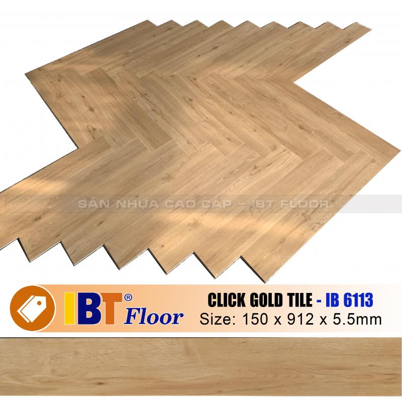 Sàn Nhựa Xương Cá IBT Floor 5.5mm - IB 6113 - Sàn gỗ 247 Sàn Nhựa