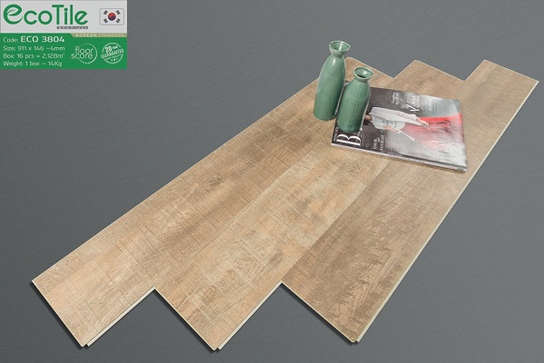 Sàn Nhựa Eco Tile 4mm - ECO 3804 - Sàn gỗ 247 Phân Phối Sàn Nhựa
