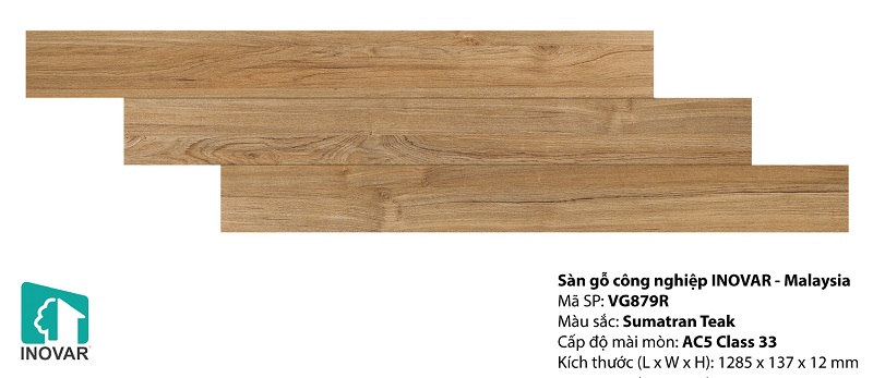 giá sàn gỗ Inovar 12mm